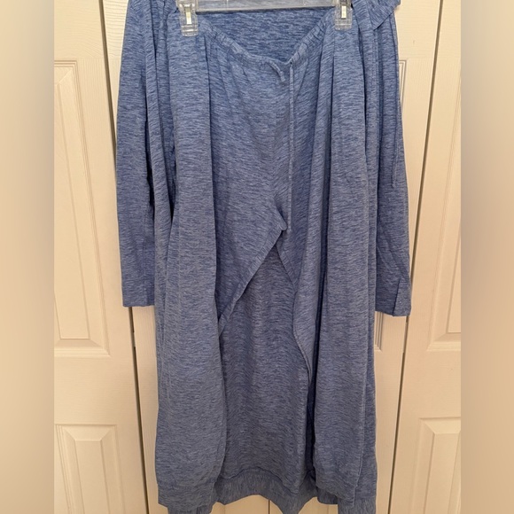 NWT Daniali 3 piece loungewear set TAN hooded cardigan, tank and pants ! 1X - Picture 8 of 9